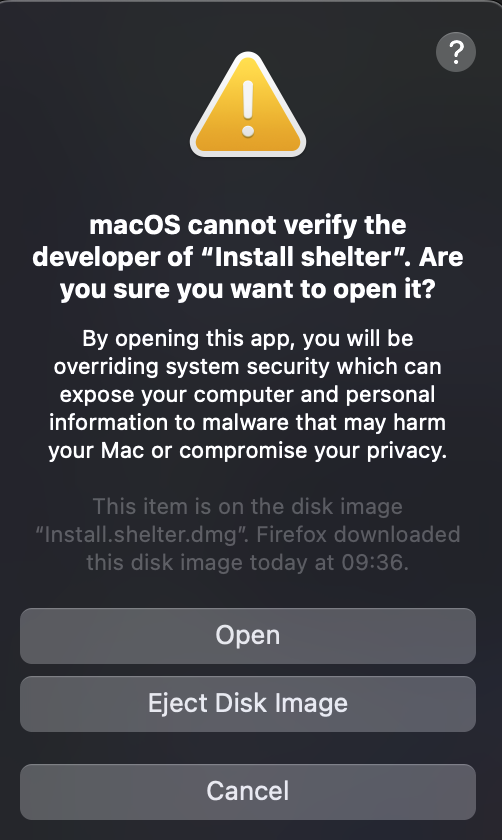 Shelter Open