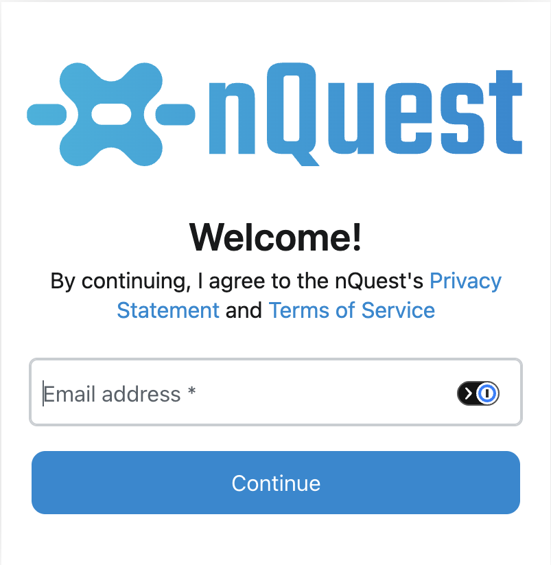 nQuest oturum açma sayfası
