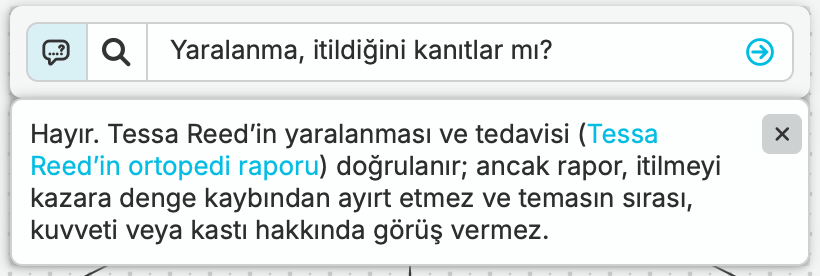 nQuest, tıbbi kanıtların Tessa’nın yaralanması hakkında ortaya koyduklarını düşmesinin tartışmalı nedeninden ayırır.