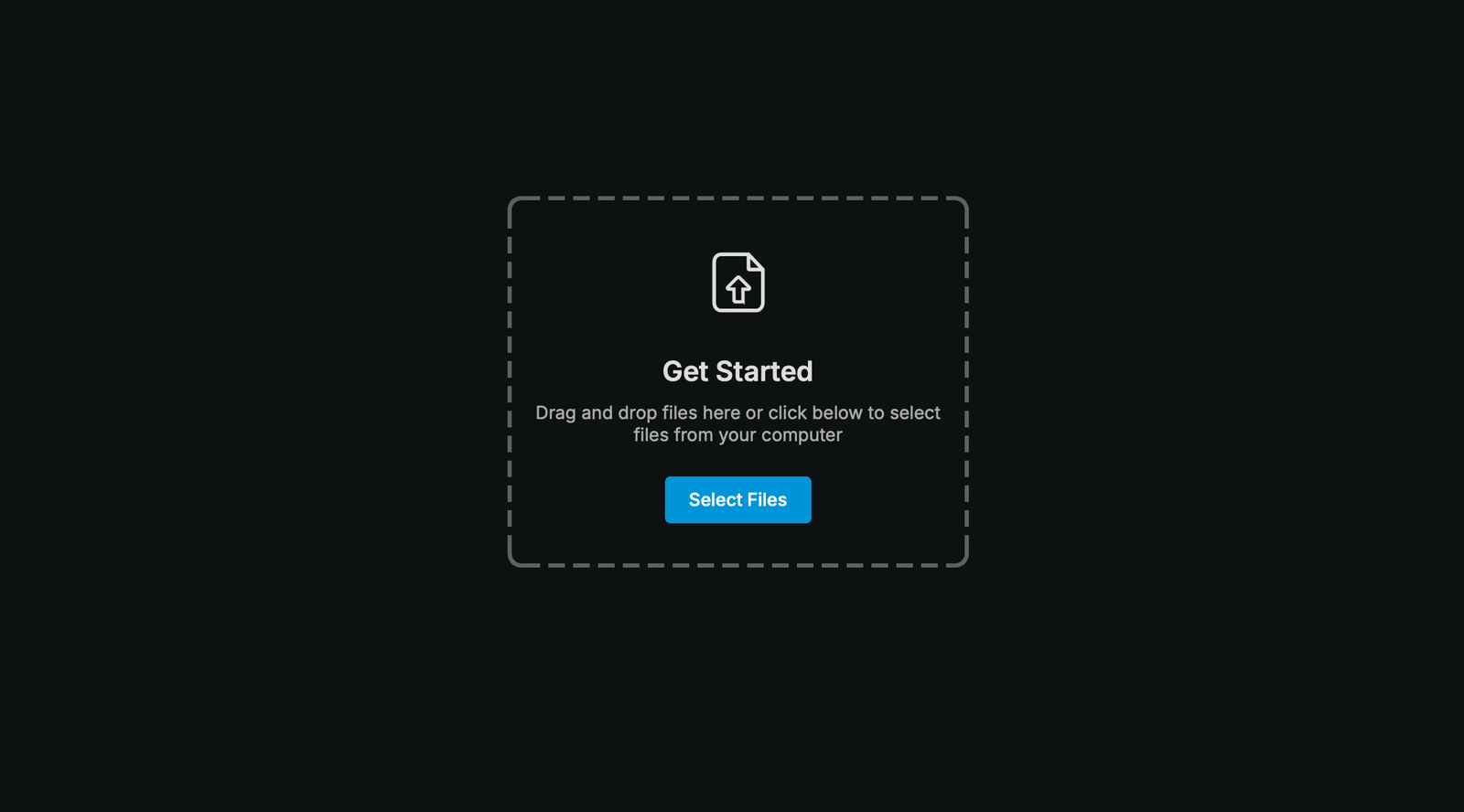 Clean, minimal case interface showing how quickly a new investigation can be created and managed